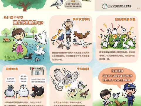 禁止餵食公告