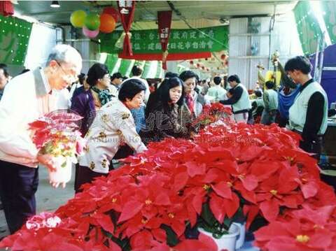 臺北市農會自民國71年起開辦建國假日花市(照片來源：國家文化資料庫識別號0000771485)