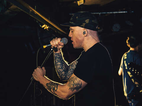 Henley and his metal band Dharma often perform at music venues or festivals in Taipei. (Photo/Samil Kuo)