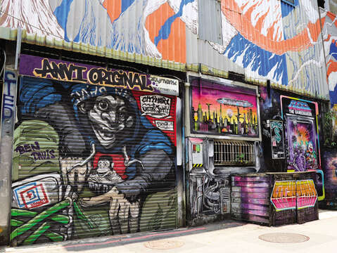 There is a lot of creative graffiti in the neighborhood of Ximending, where Taipei’s street culture is vividly showcased.