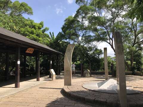 活動當天於四獸亭設置環教宣導站