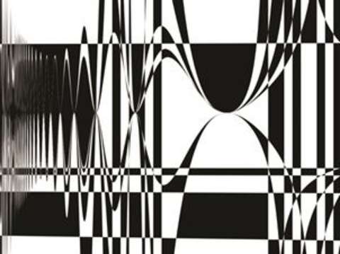 One of Nieh’s recent works, RAVISION, is a piece of coding art that creates different lines and shapes every time it plays. (Graphic Design/Aaron Nieh)