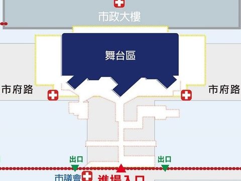 跨年晚會活動當天將於松高路、松壽路及新仁愛路設置3處管制點