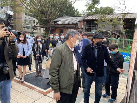 柯文哲市長視察修復工程