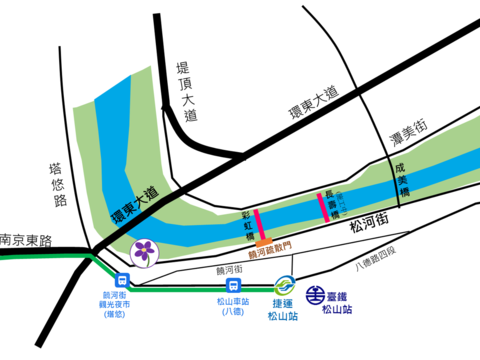 成美左岸花海-地圖