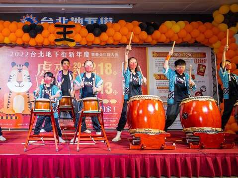 2022臺灣年味在臺北後站華陰街地下街走街活動之台北地下街活動開場表演