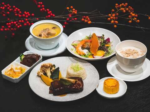 米其林粵式晚間套餐(圖片來源：臺北市政府觀光傳播局)
