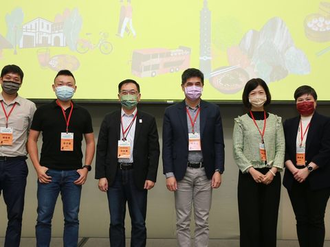 北市觀傳局沈永華專門委員與會展公協會合辦「Hybrid會議軟硬體服務媒合會」(圖片來源：臺北市政府觀光傳播局)
