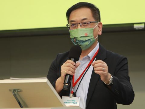 北市觀傳局沈永華專門委員開場致詞，期許為北市會展產業創造更多商機(圖片來源：臺北市政府觀光傳播局)