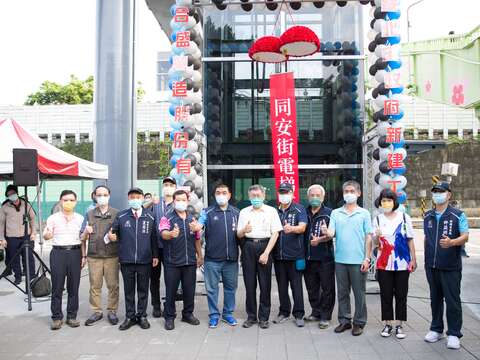 柯文哲市長出席同安街底電梯型跨堤天橋啟用典禮(圖片來源：臺北市政府文化局)