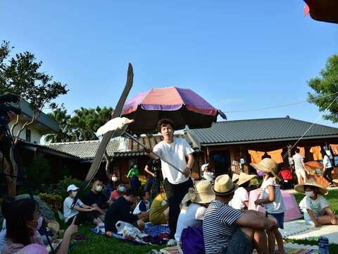 經過不斷學習 信天翁翁冬冬飛起來了(圖片來源：臺北市政府客家事務委員會)