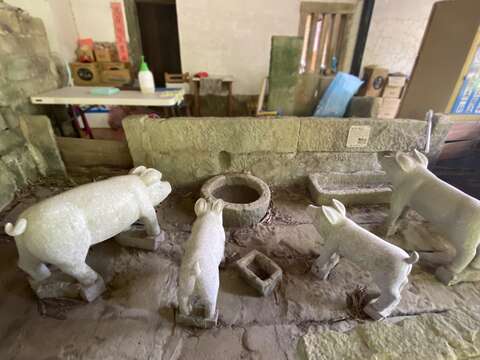 呈現在地文化的「茶香豬舍」(圖片來源：臺北市政府工務局大地工程處)