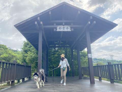 樟樹步道旁彩雲亭(圖片來源：臺北市政府工務局大地工程處)