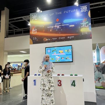 2023台灣燈會在台北是明年台北的重頭戲，這次也在展攤中亮相.JPG(圖片來源：台北市政府觀光傳播局)
