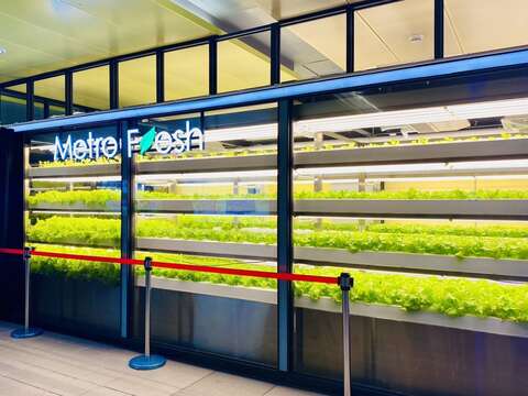 智慧農業展示區(圖片來源:臺北大眾捷運股份有限公司)