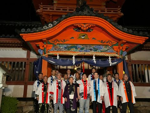 北市觀傳局於10月7日再次獲邀參與熱血澎湃的「松山市大神轎－道後八町撞轎祈福盛典」祭典活動。(圖片來源：臺北市政府觀光傳播局)