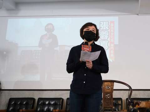 臺北市政府文化局張蓉真專門委員致詞(圖片來源：臺北市政府文化局)