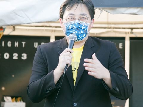 觀光傳播局局長劉奕霆表示台北熊讚熱氣球成為今年全場唯一參加的國外熱氣球，而台北市也成為唯一參加的國外城市。(圖片來源：台北市政府觀光傳播局).JPG