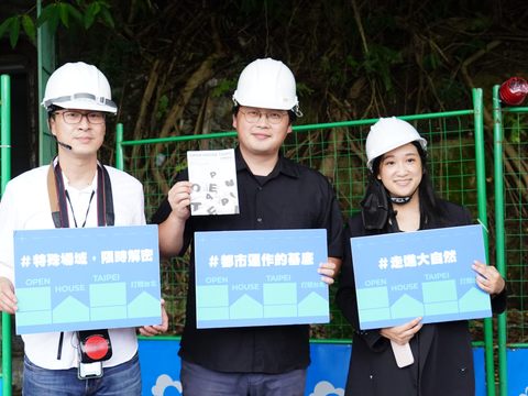 觀傳局長劉奕霆歡迎市民朋友們一起打開圓山坑道觀光祕境.(圖片來源：臺北市政府觀光傳播局)JPG