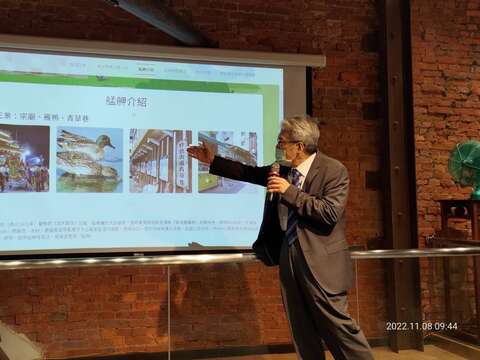 臺北市華江溼地守護聯盟介紹活動精彩內容。(圖片來源：臺北市動物保護處)