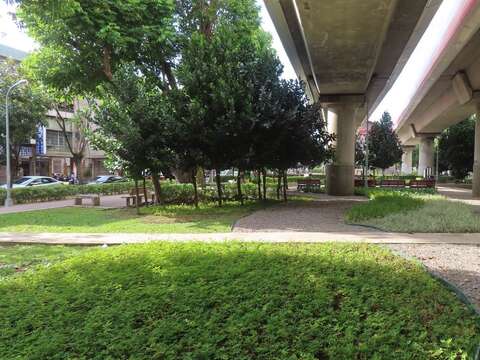 生動綠意及景觀律動增添不少的城市美感(圖片來源：臺北市政府工務局公園路燈工程管理處)