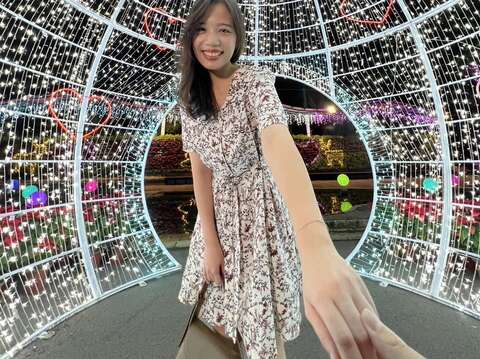公館聖誕節燈飾(圖片來源：臺北自來水事業處)
