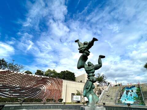 迪化休閒運動公園入口(圖片來源：臺北市政府工務局衛生下水道工程處)
