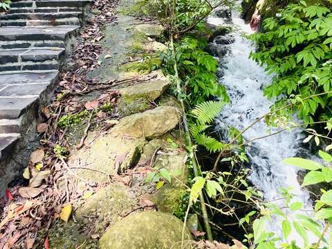 溪畔步道沿途潺潺流水(圖片來源：臺北市政府工務局大地工程處)