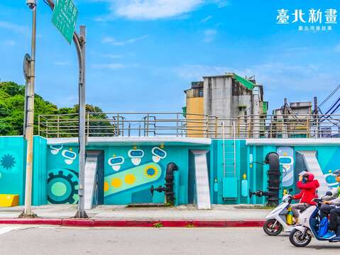 南港區南深橋旁大坑右抽水站位於中研里(圖片來源：臺北市政府工務局水利工程處)