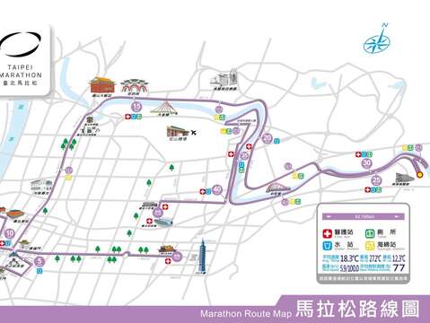 TCPD Announces Traffic Control Details for 2022 Taipei Marathon