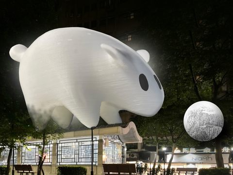 Light Rabbit in Taipei(設計師：大岩奧斯) (圖片來源：臺北市政府觀光傳播局)