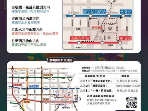 散場資訊照片(圖片來源:臺北市政府警察局交通警察大隊)