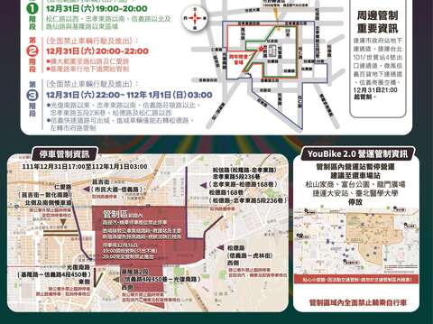 管制訊息照片(圖片來源:臺北市政府警察局交通警察大隊)