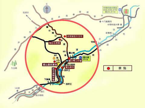 南港九如社區地圖(圖片來源：臺北市政府工務局大地工程處)