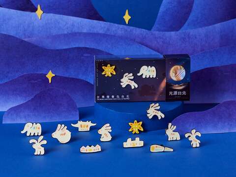 Onlygo 昂里生活創意-2023 台灣燈會形象夜光徽章(圖片來源：臺北市政府產業發展局)