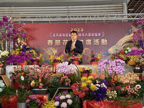 產業局陳俊安局長致詞(圖片來源：臺北市市場處)