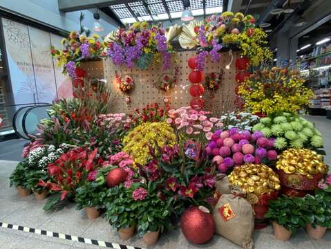 應景春節花禮(圖片來源：臺北市市場處)