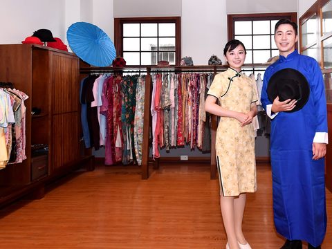 大稻埕遊客中心復古旗袍及漢服體驗。(圖片來源：台北市政府觀光傳播局)