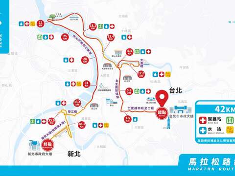 42k路線圖(圖片來源：臺北市政府警察局交通警察大隊)