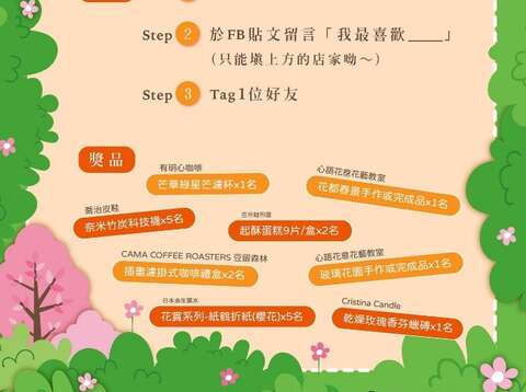 2023陽明山花季 「私藏名單抽好禮」活動(圖片來源：臺北市政府工務局公園路燈工程管理處)