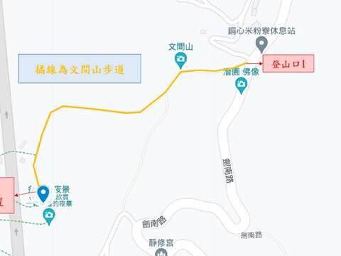 文間山平台位置圖(圖片來源:臺北市政府工務局大地工程處)