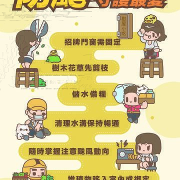 颱風期間，自主防災才能保護生命及財產安全(圖片提供：臺北市政府觀光傳播局)