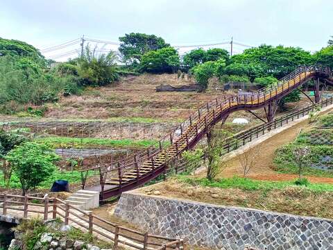 稻浪棧橋(圖片來源：臺北市政府工務局大地工程處)