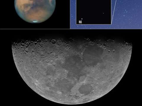 天文館112年5月觀測目標(圖片來源：臺北市立天文科學教育館)