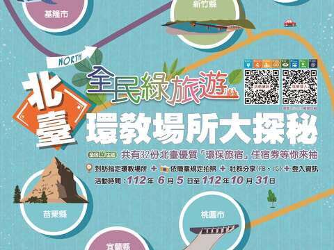 「全民綠旅遊─北臺環教場所大探秘」海報(圖片來源：臺北市政府環境保護局)