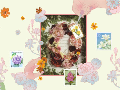 植感生活－植物郵票與押花特展(圖片來源：郵政博物館)