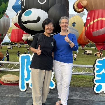 陳淑慧與現場來賓美國在台協會孫曉雅處長互動熱絡(圖片來源：臺北市政府觀光傳播局)