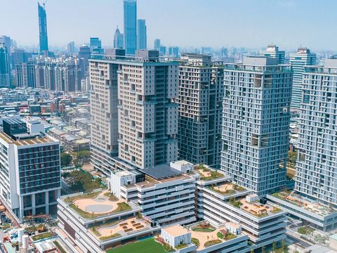廣慈博愛園區結合智慧建築、綠建築及無障礙空間設計，是臺北市社宅典範。（圖／臺北市都市發展局）