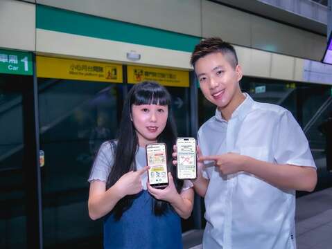 將個人創作的路線圖印製在票卡上(圖片來源：臺北大眾捷運股份有限公司)