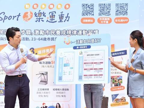 U-Sport臺北樂運動市長說明(圖片來源：臺北市政府體育局)